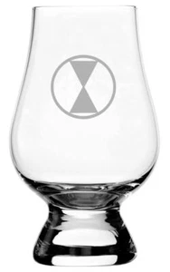 7th Infantry Division Military Etched Glencairn Whisky Whiskey Glass - Picture 1 of 2