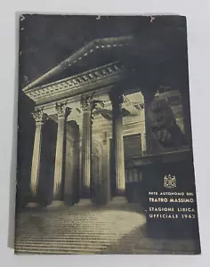 38332 LIBRETTO D'OPERA - Teatro Massimo 1962 Palermo - Mayerling - Foto 1 di 1