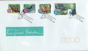 ¡Nature of Australia 2004! Rain Forest Butterflies FDC - Daintree Qld 4873 PMK - Imagen 1 de 1