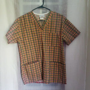 Peaches Uniforms Scrub Top Scrubs Medical Vet Dental Womens Size UNK - Picture 1 of 7