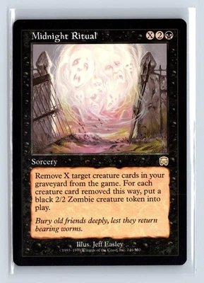 MIDNIGHT RITUAL – MTG Magic the Gathering Card – Mercadian Masques – Rare - Image 1 of 4