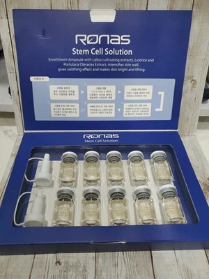 Ronas Stem Cell Solution Ampoule Set MTS Elasticity Wrinkle Lifting K-Beauty  - Image 1 of 4