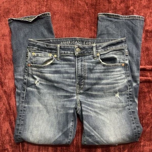 American Eagle Athletic Fit Tapered Airflex + Temp Tech Denim Jeans Men 33x32 - Picture 1 of 7
