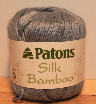Patons Silk Bamboo Yarn color Stone 2.2oz/ 102yd New - Image 1 of 4