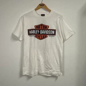 Y2K Harley Davidson Motorcycles Tshirt White NWT Fort Myers Florida Medium - Picture 1 of 8