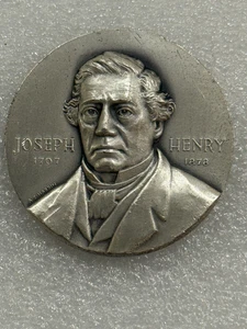 Joseph Henry ~ Medallic Art Hall of Fame Great Americans .999 SILVER Medal 73 g - Picture 1 of 2