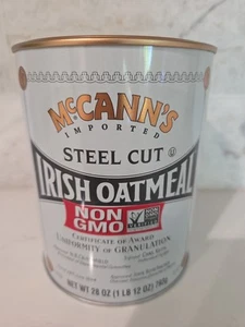 McCanns Steel Cut Irish Oatmeal Porridge 28 oz (1 lb 12 Oz) NON GMO Whole Grain - Picture 1 of 5