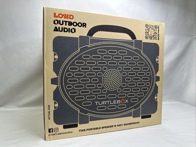 TurtleBox Gray Waterproof Bluetooth Gen 3 Outdoor Portable Speaker - NEW! - Image 1 of 4