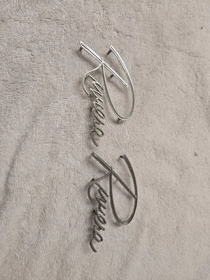 1963 1964 1965 1966 1967 BUICK RIVIERA FRONT FENDER EMBLEMS GM 1356961 RIV FRONT - Image 1 of 4