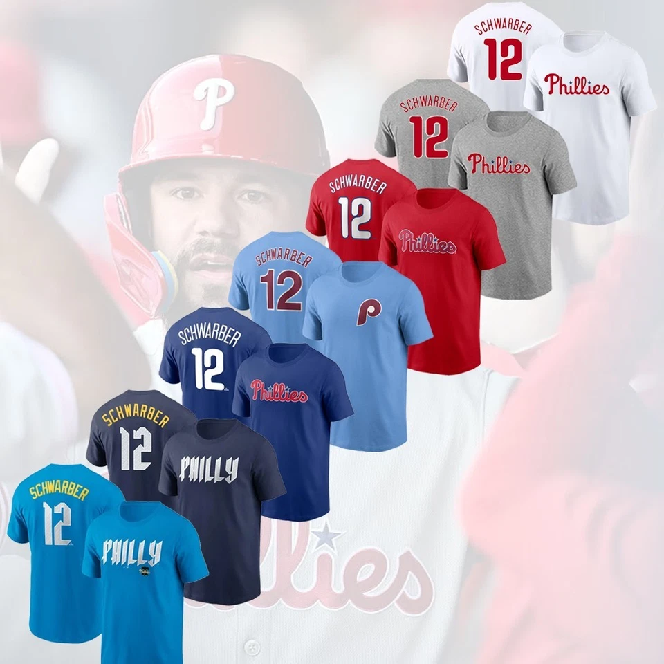SALE! Kyle Schwarber #12 Philadelphia Team Name & Number Player Unisex  For Fans - Image 1 of 3
