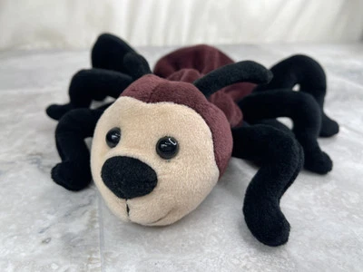 "Juguete de peluche marioneta de mano araña Caltoy 10"" insecto insecto marrón y negro" Foto 1 de 4