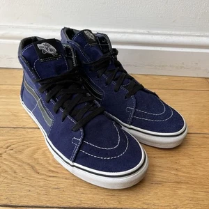 Vans High Top Trainers Size 6UK Blue Skate Shoes - Picture 1 of 17