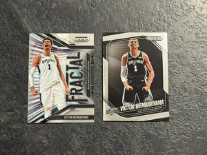 LOTE de 2 espuelas Panini Prizm Black Victor Wembanyama 2024-25 envío gratuito - Imagen 1 de 4