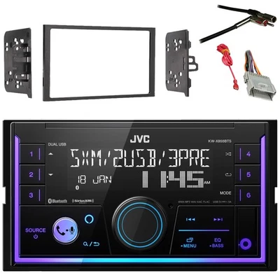 JVC Bluetooth 2DIN Receptor Coche, Adaptador de Antena, Arnés, Kit de Instalación GM de 98-Up Foto 1 de 4