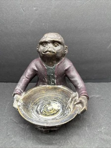 Beide Monkey Butler lila Jacke Catchall Schmuckschale 6,5” x 6,5” - Bild 1 von 5