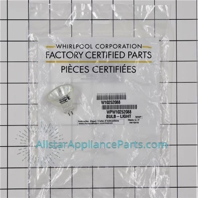 Whirlpool Stove/Oven/Range Halogen Light Bulb WPW10252088 - Image 1 of 4