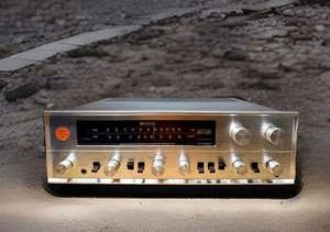 Raro! Pioneer SX-1000TA 1969 Ricevitore ibrido tubolare/stato solido AM/FM 120W FUNZIONANTE! - Foto 1 di 12