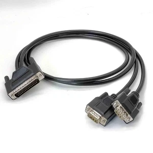 DB44 Male to DB9 Male and Male 2 Way Splitter Serial Cable 50CM - Picture 1 of 5