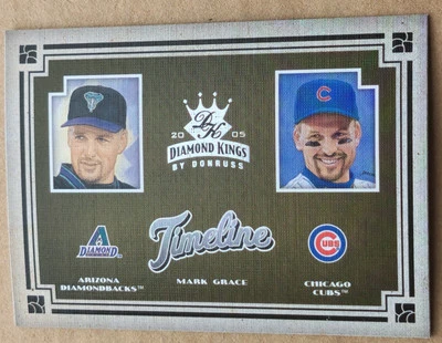 Línea de tiempo Mark Grace 2005 Donruss Diamond Kings #T-20 Foto 1 de 2
