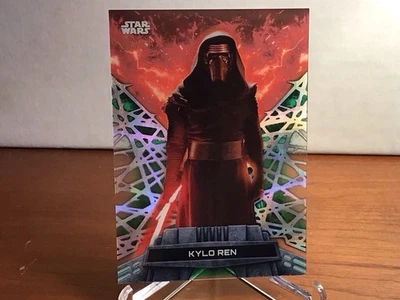 2024 Topps High Tek Star Wars Kylo Ren Shadow Tek Green Diffractor 7/10 SP - Image 1 of 4
