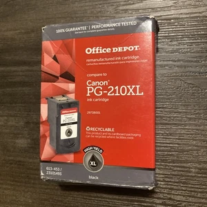 New Office Depot Ink Cartridge PG-210XL Black SEALED Box 210 Xl For Cannon - Picture 1 of 4