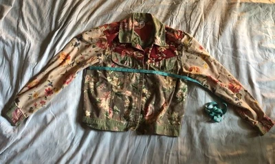Y2K Vintage Stonebridge Floral Denim Jacket Women’s Petite Small - Image 1 of 4