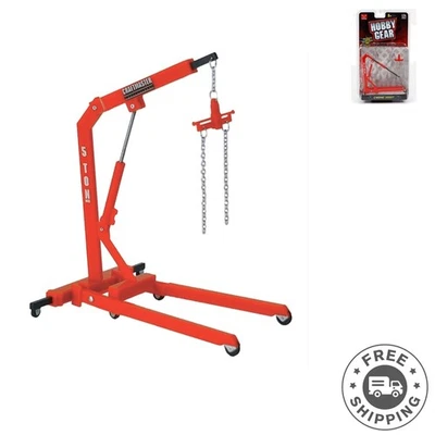 Auténtico modelo de polipasto de motor a escala 1:24 - plástico duradero y cadena ajustable Foto 1 de 3