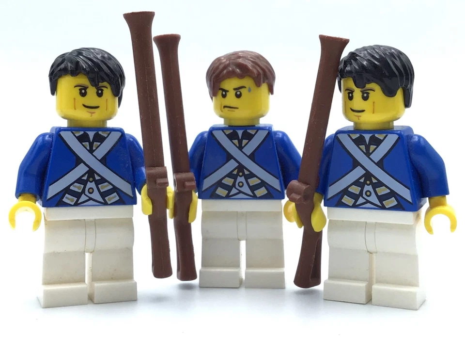 LEGO LOTE DE 3 MINIFIGURAS DE SOLDADO BLUECOAT PIRATAS III FIGURAS Foto 1 de 1