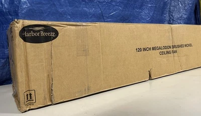 Harbor Breeze Megalodon 120" Inch Outdoor Brushed Nickel Ceiling Fan 7-Blades - Image 1 of 4