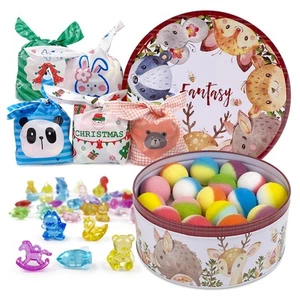 34 + 6 Bath Bombs with Crystal Toys Inside for Kids, 34PCS Organic Surprise B... - Picture 1 of 8