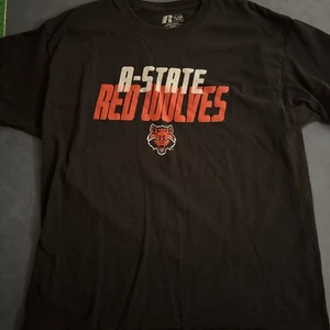 Camiseta Arkansas State Red Wolves para hombre XL de Russell Athletic - negra - Imagen 1 de 6