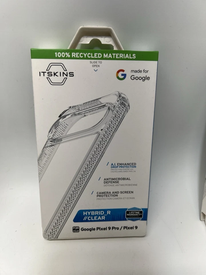 ITSKINS HYBRID_R Clear Case for Google Pixel 9 Pro - Clear - Image 1 of 1