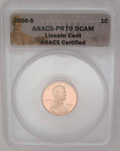 2006-S Lincoln Memorial Cent ANACS PR70 DEEP CAMEO Spotting Attn Date Collectors Cover