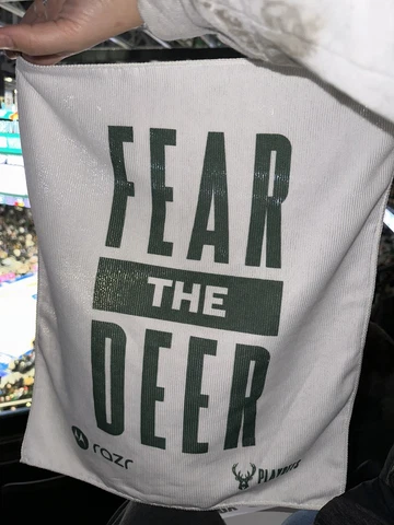 Milwaukee Bucks Fear The Deer Round 1 Game 2 Rally Towel 4/19/23 Cover
