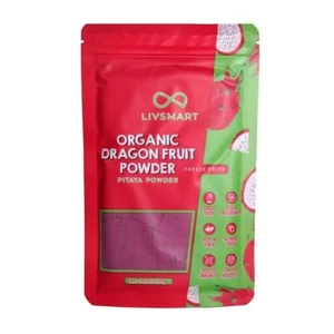 LIVSMART Organic Dragon Fruit Powder 100g Free shipping world wide - Picture 1 of 2