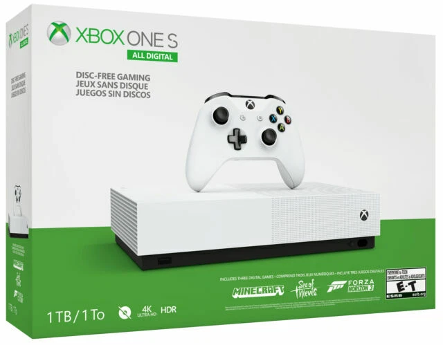 Microsoft Xbox One S All-Digital Edition 1TB Video Game Console - White