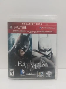 Batman Arkham Asylum + Batman Arkham City Dual Pack - PS3 PlayStation 3 - Picture 1 of 4