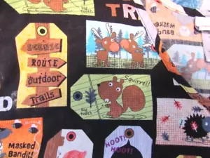 SCRUB TOP OUT DOOR TRAILS size 3X Wood Animals Bears/ Owls/ Scrub Star - Picture 1 of 5