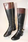 Michael Kors Womens Size 8.5 M 39 Tall Black Leather Wide Calf Riding Boot Sh17f