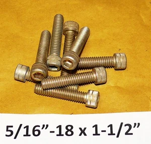 20 5/16 -18 X 1-1/2" SHCS - INNENSECHSKANTSCHRAUBEN PLATTIERT LEGIERTER STAHL USA - Bild 1 von 5