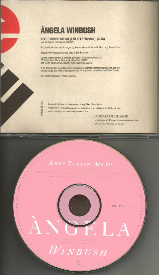 ANGELA WINBUSH Keep Turning Me on an w/ RARE EDIT PROMO DJ CD single 1994 MINT - Image 1 of 1