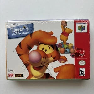 NUEVO Tigger's Honey Hunt Nintendo 64 N64 Caja Sellada de Fábrica Auténtico Nuevo en Caja Nuevo de Lote Antiguo - Imagen 1 de 10