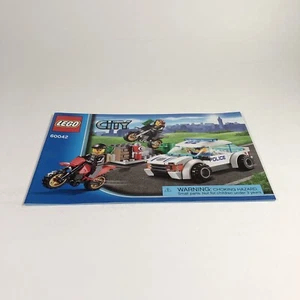 LEGO INSTRUCTIONS 60042 City High Speed Police Chase Manual Booklet Town Cop - Picture 1 of 4