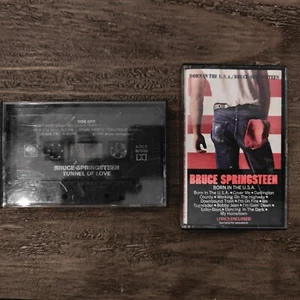 Lot Of 2 Bruce Springsteen Cassettes: Tunnel of Love & Born In The U.S.A - Picture 1 of 5