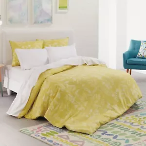 Bluebellgray Fleur Three Piece King Size Duvet Set Color Chartreuse New - Picture 1 of 5