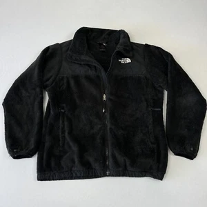 The North Face Girls Fleece Jacket Soft Pile Full Zip Polyester Black Sz XL (18) - Picture 1 of 10