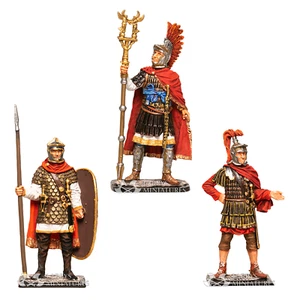 Carausius and Roman Officers Set of 3 figures Painted Tin Pre-Sale | Souvenir - Picture 1 of 4