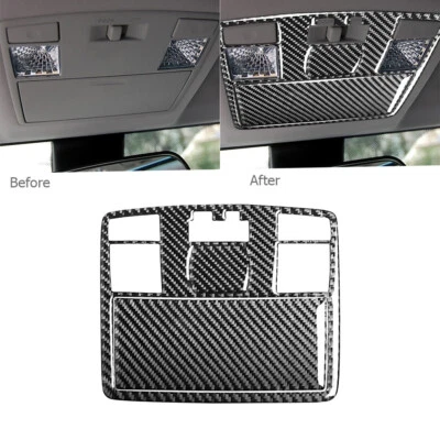 Pegatina de marco de luz de lectura de techo de fibra de carbono 3 piezas para Mazda RX8 RX-8 2004-2008  Foto 1 de 4