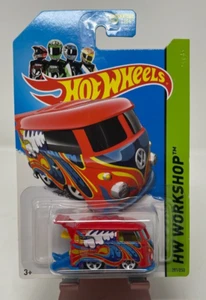 Hot Wheels Red VW Volkswagen Kool Kombi Bus HW Workshop 2014 - 201/250 - Picture 1 of 5