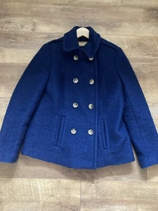 Ladies Per Una wool rich Double Breasted Short Jacket Size 12 - Picture 1 of 15